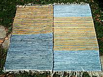 Ručne tkané koberce SET rifľový 70 x 140 cm