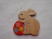 Dekorácie - Zajačik malý s vajíčkom - 4995947_