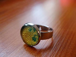 Prstene - Prsteň menší guľatý (Maľovanô - prsteň č1434 - AKCIA) - 4998076_