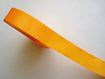 Galantéria - Stuha saténová oranžová 25 mm - 5010333_