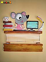 Tabuľky - Menovka - myška úradníčka - 5010565_