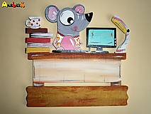 Tabuľky - Menovka - myška úradníčka - 5010566_