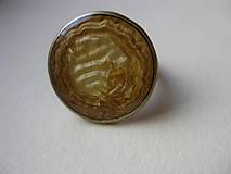 Prstene - Prsteň väčší guľatý (AKCIA Tekuté zlato - č.48) - 5012741_