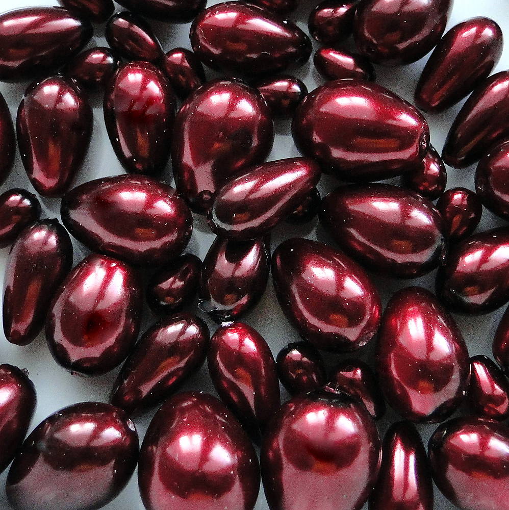 Vosk.perly-kvapka 7-15mm-50g (bordó)