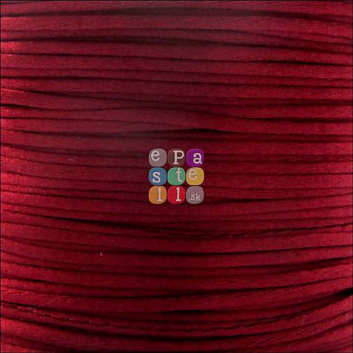 Galantéria - (4326) Saténová šnúrka, 1 mm - 1 meter - 5027946_