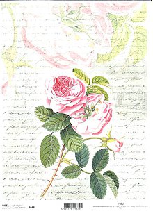 Papier - Ryžový papier Ruža na písme 644 - 5028635_