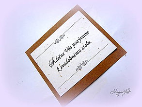 Papiernictvo - Natur kartičky k svad. oznámeniu - 5040748_