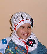 Detské čiapky - Biela homles supravicka v namornickom style - 5048681_
