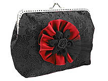 Spoločenská dámská čierná kabelka 0920D