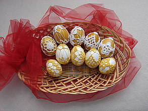 Dekorácie - veľkonočné vajíčka žlté - 5053260_