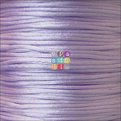 Galantéria - (4325) Saténová šnúrka, 1 mm - 1 meter - 5066638_