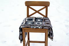 Úžitkový textil - "Lioma" deka stratená v zimnej krajine - 5067743_