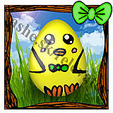 Papiernictvo - Veľkonočná pohľadnica (mini - veľkonočné vajíčko v tráve 5) - 5078485_