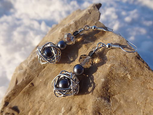 Náušnice - večernice...visiace náušnice - 5078975_