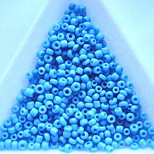 Korálky - Rokajl 2mm-5g (sv.modrá) - 5081576_