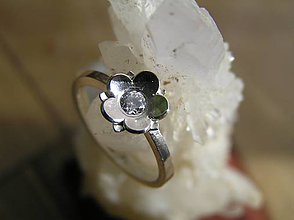 Prstene - strieborný kvet - 5092372_
