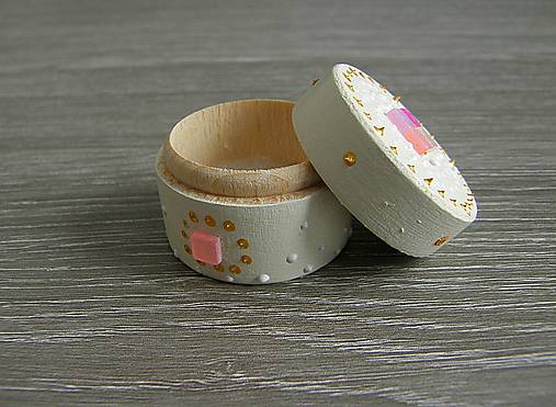 Úložné priestory & Organizácia - krabička na prstienky ROMANTIKA - 5101422_