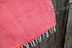 Úžitkový textil - Tkaný  červený koberec - 5104579_