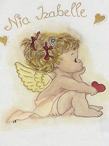 Detské oblečenie - Tričko s menom pre malého anjelika - 5105852_
