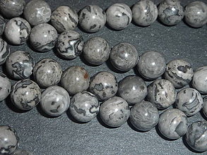 Minerály - Jaspis sivý 8,5mm - 5112999_