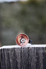 Prstene - Flower in copper - 5128072_