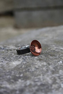 Prstene - Flower in copper - 5128070_