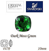 SWAROVSKI® ELEMENTS 4470 Square Rhinestone - Dark Moss Green, 10mm, bal.1ks
