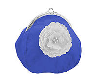 Svadobná kabelka čipková modrá, kabelka pre nevestu 1495B16