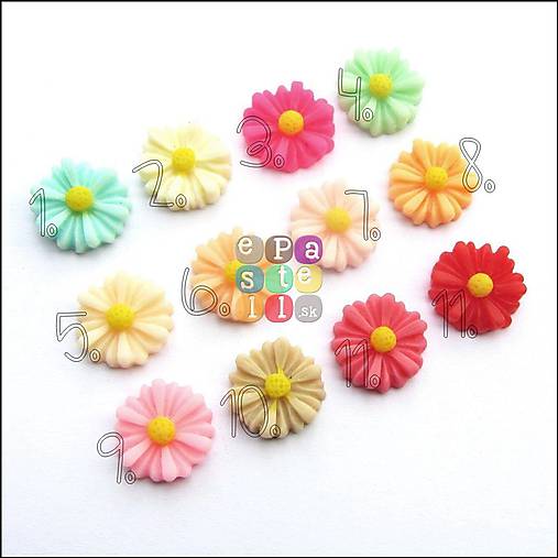 Korálky - (5830) Chryzantéma (5), 13 mm - 1 ks - 5129138_