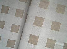 Textil - Dekoračná látka "štvorce" - 5129035_