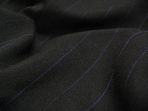 Textil - Čierna s modrým prúžkom - 5132424_