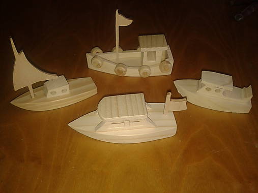Hračky - Drevené loďky - hračky - 5133104_