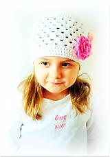 Detské čiapky - Ružová a ružová - 5146783_