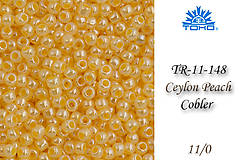 Korálky - Toho Round TR-11-148 Ceylon Peach Cobler 11/0, bal.10g - 5146578_
