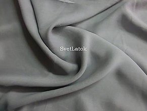 Textil - Šifón šedý - 50 cm - 5169575_
