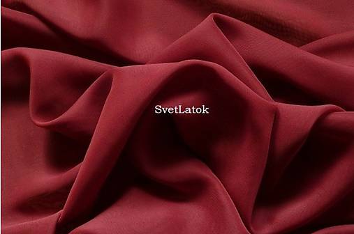 Textil - Šifón bordový - 50 cm - 5174696_