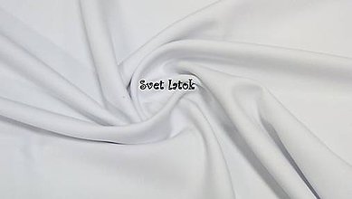 Textil - Gabardén biely - 5174726_