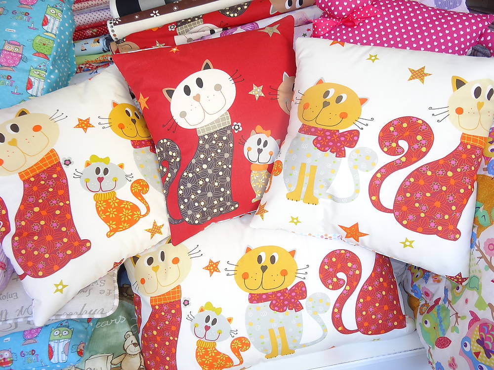 mačičkové vankúšiky:) skladom