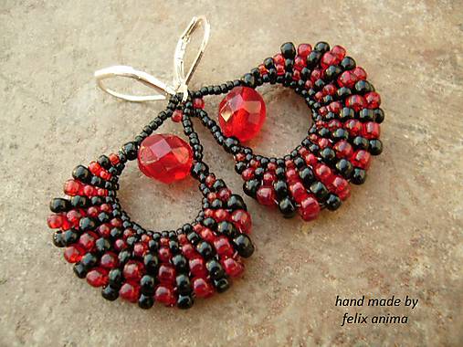 Náušnice - Le Rouge et le Noir - 5185636_