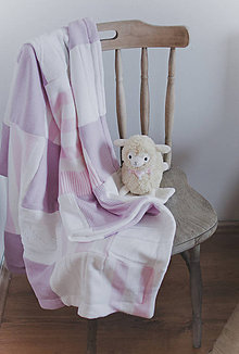 Úžitkový textil - Pink soft baby blanket - 5187276_