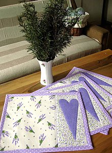 Úžitkový textil - levanduľa na stole 2... - 5198782_