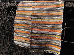 Úžitkový textil - tkaný koberec 70 x 300 cm oranž - 5200357_