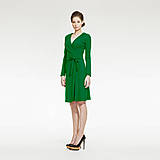 Šaty - Zelené zavinovacie šaty - 5208905_