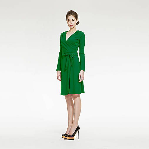 - Zelené zavinovacie šaty - 5208905_