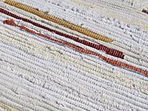 Úžitkový textil - koberec tkaný  biely cca70 x 350 cm - 5214781_