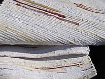 Úžitkový textil - koberec tkaný  biely cca70 x 350 cm - 5214782_