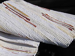 Úžitkový textil - koberec tkaný  biely cca70 x 350 cm - 5214811_