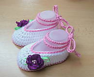 Detské topánky - Balerínky s kvetinkou - 5216138_