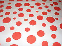 Textil - Bavlna Lolli Dot Tangerine - 5216347_