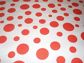 Textil - Bavlna Lolli Dot Tangerine - 5216347_